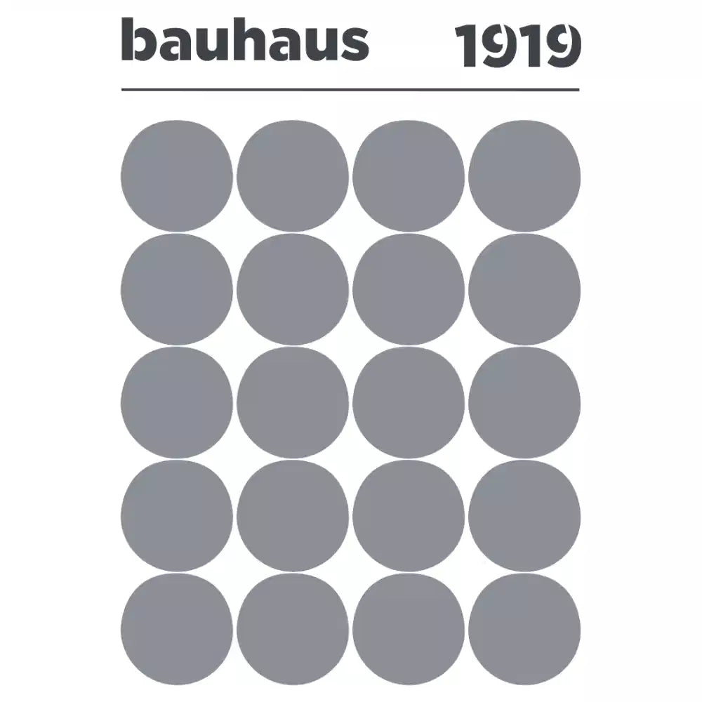 Pochoir déco Affiche Bauhaus 1919