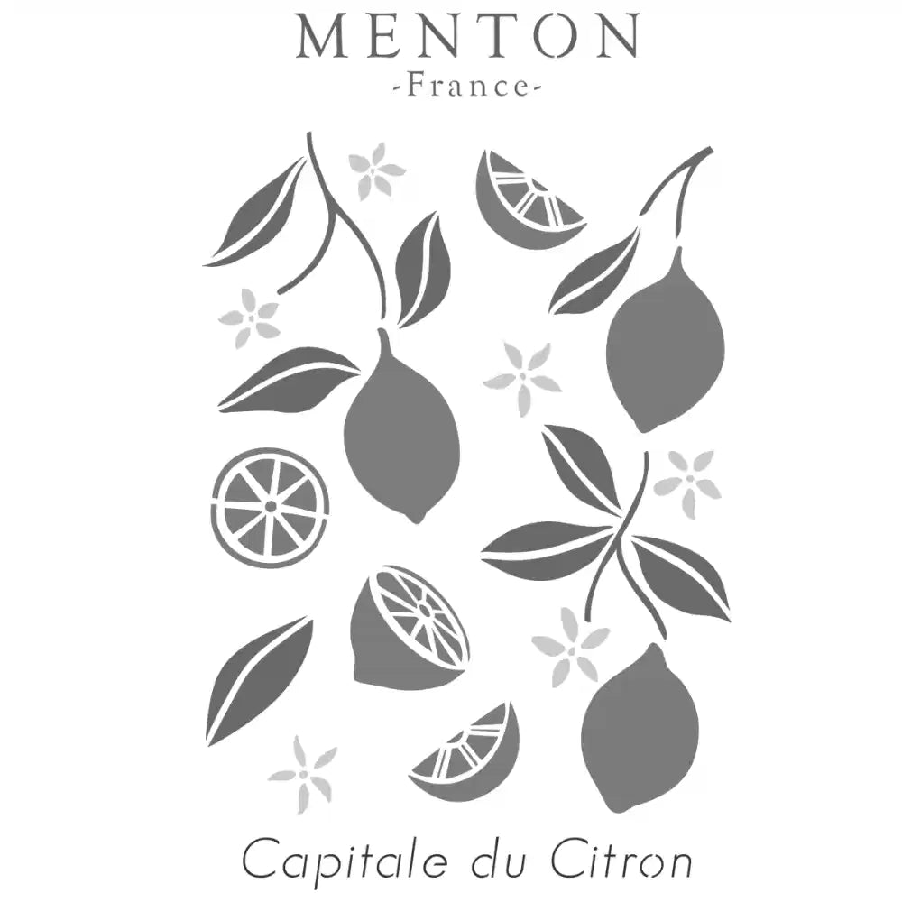 Pochoir déco Affiche Citrons de Menton