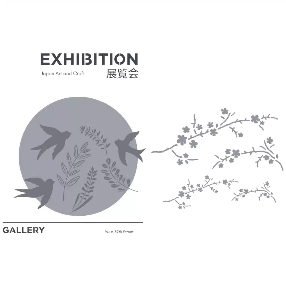 Pochoir déco Affiche Japan Exhibition