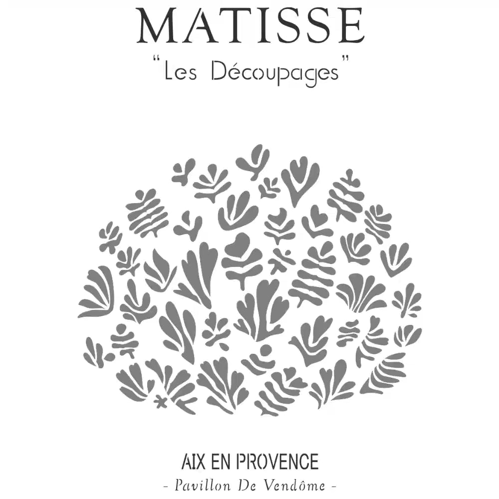 Pochoir déco Affiche Matisse les découpages
