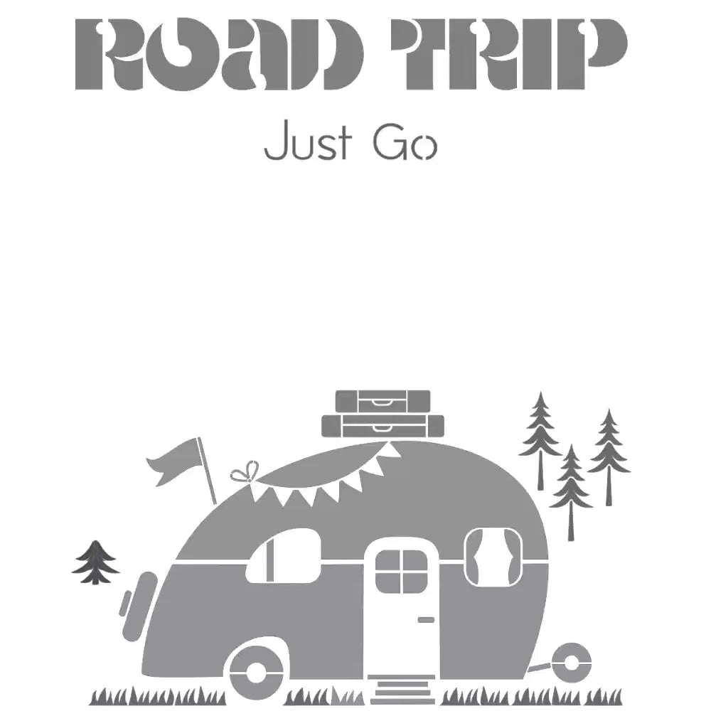 Pochoir déco Affiche Road Trip