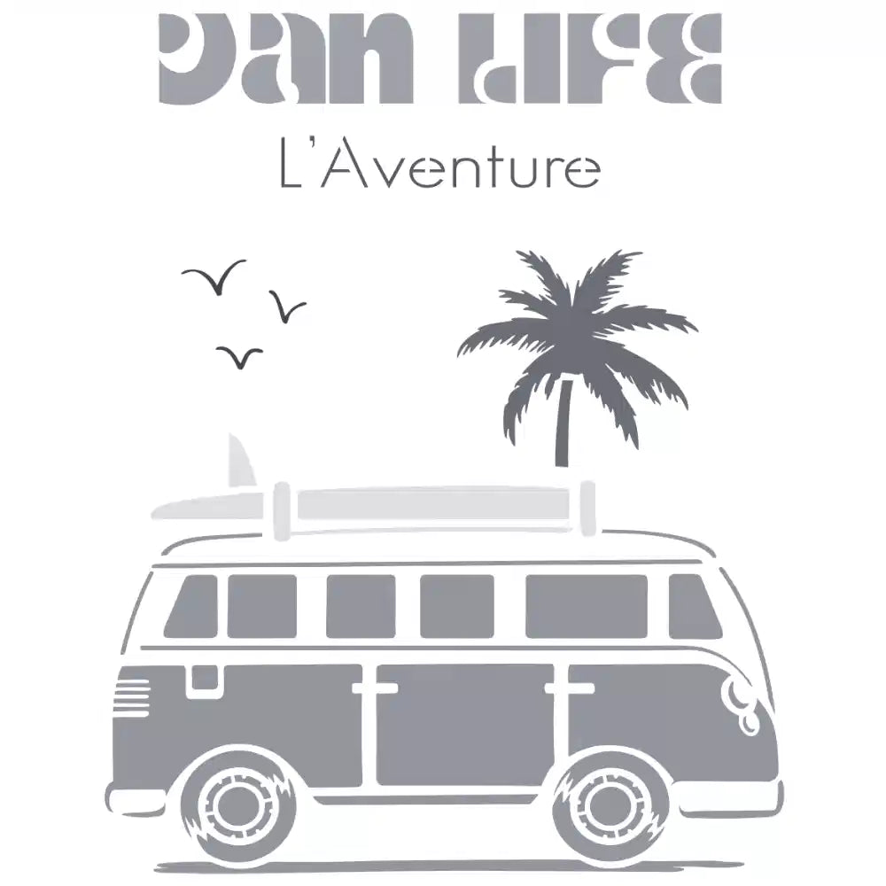 Pochoir déco Affiche Van Life
