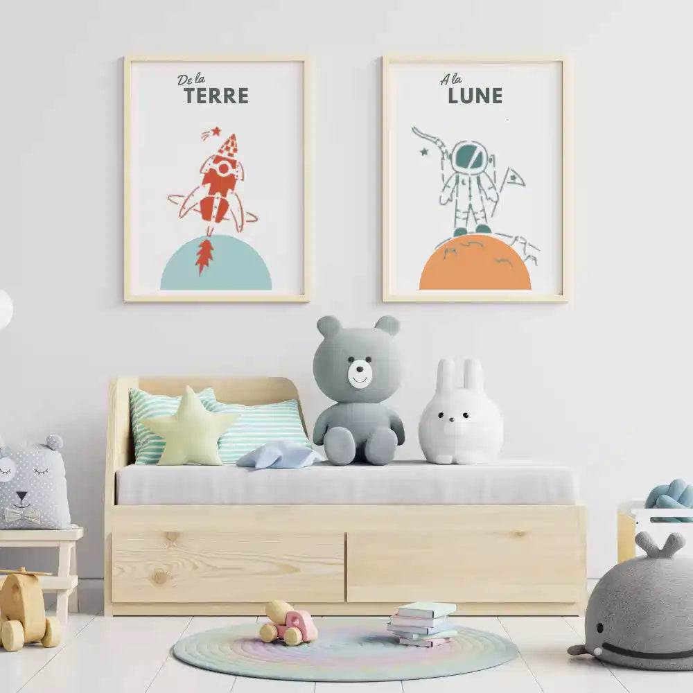 Pochoir déco Affiche De la terre