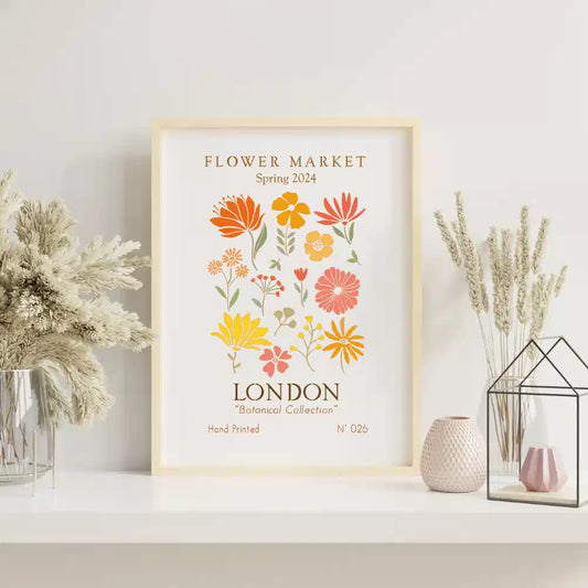 Pochoir déco Affiche Flower Market