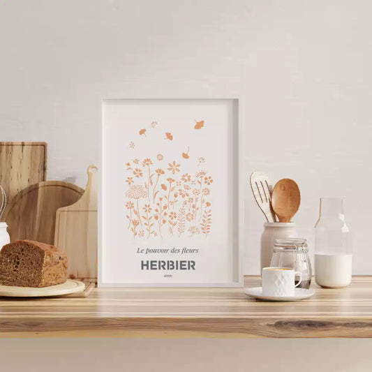 Pochoir déco Affiche Herbier