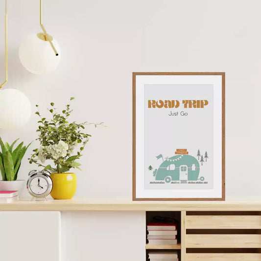 Pochoir déco Affiche Road Trip