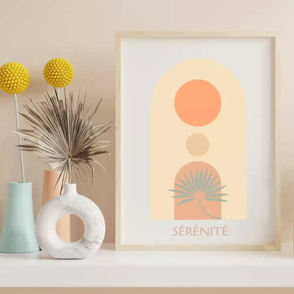 Pochoir déco Affiche Sérénité