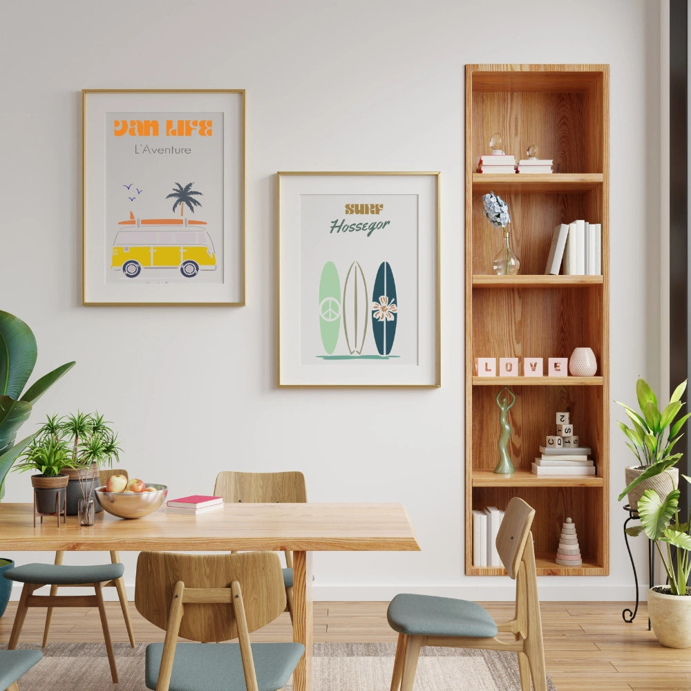 Pochoir déco Affiche Surf Hossegor