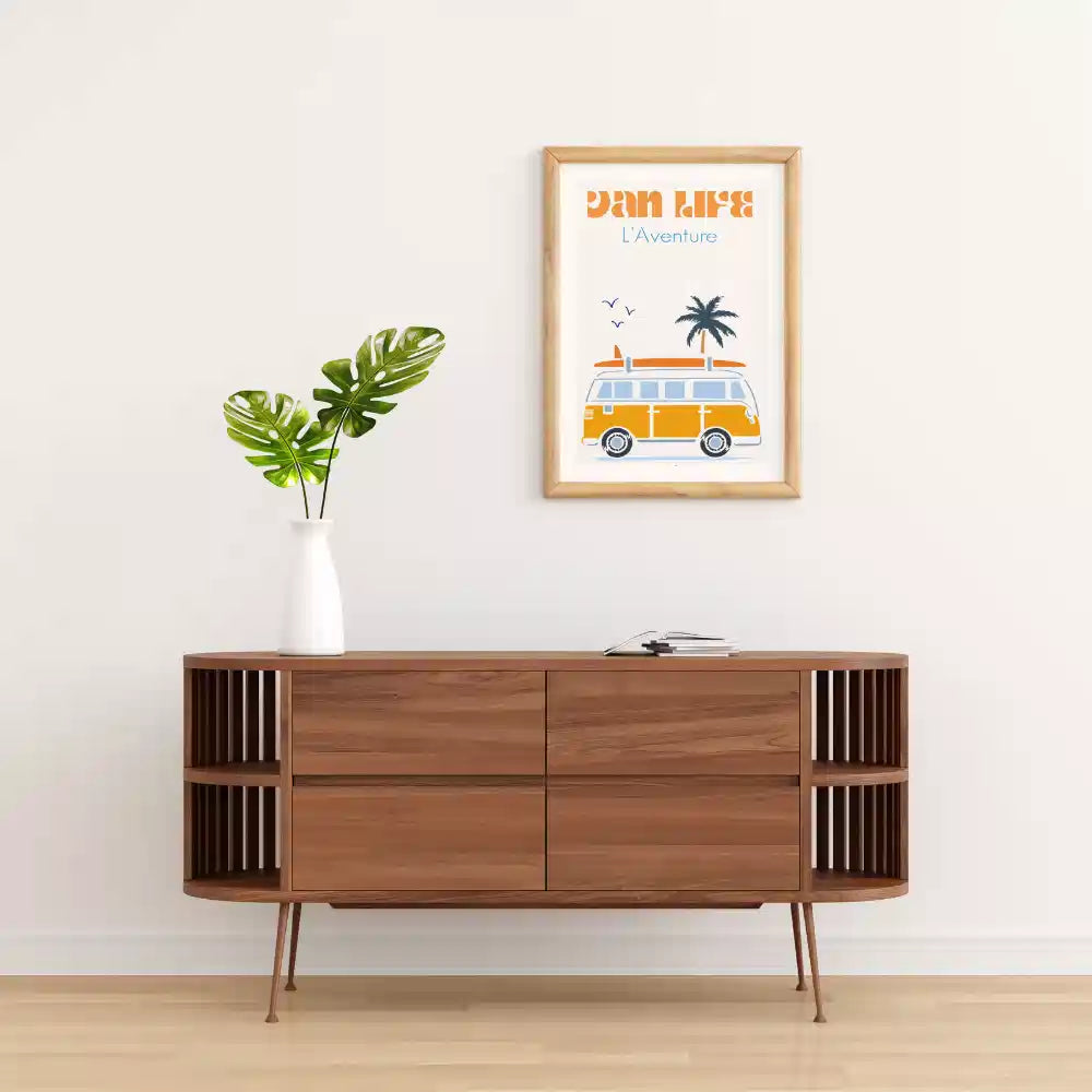 Pochoir déco Affiche Van Life