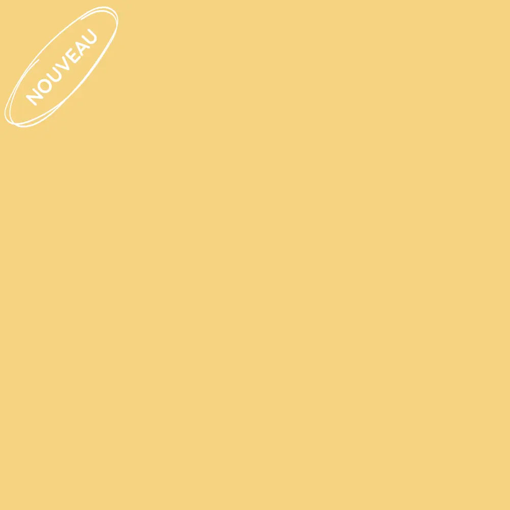 Echantillon papier test nouvelle couleur de peinture pour meuble Éléonore Déco jaune Beurre demi-sel