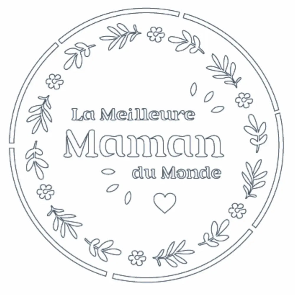 Pochoir repositionnable en mylar Meilleure Maman