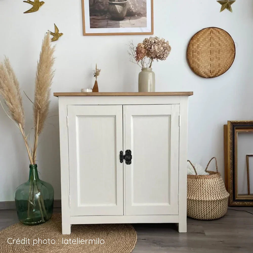 Buffet parisien en bois relooké