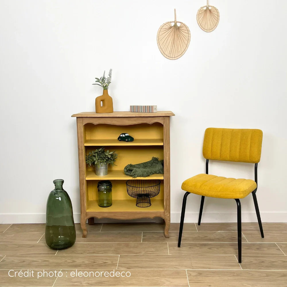 Meuble bibliothèque bibus en bois  poncé et relooké