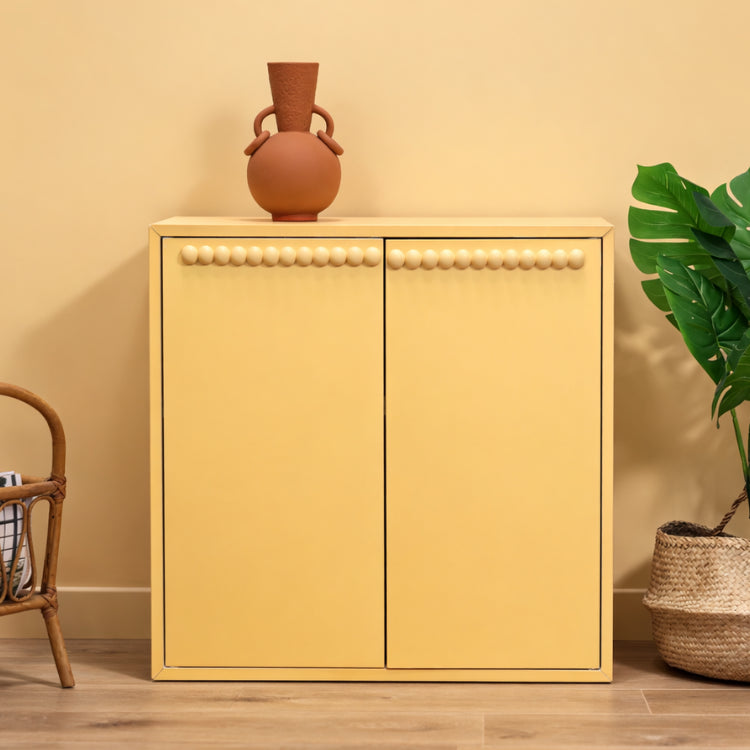Commode Ikea Peinte en jaune beurre