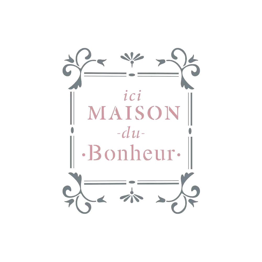 Pochoir à peindre Maison du bonheur