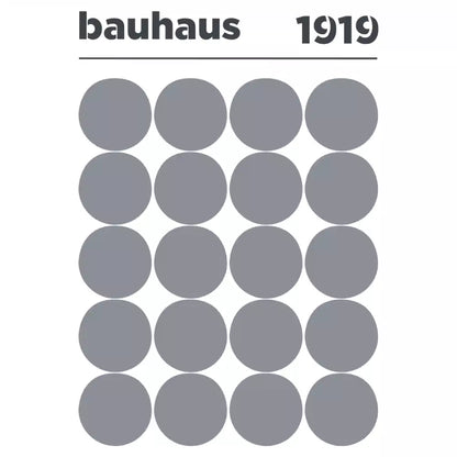 Lot de 2 Pochoirs déco Affiches Bauhaus