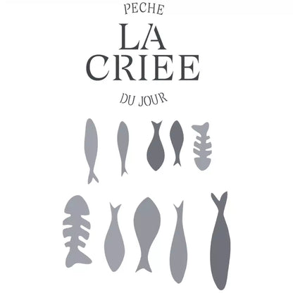 Pochoir déco Affiche La criée