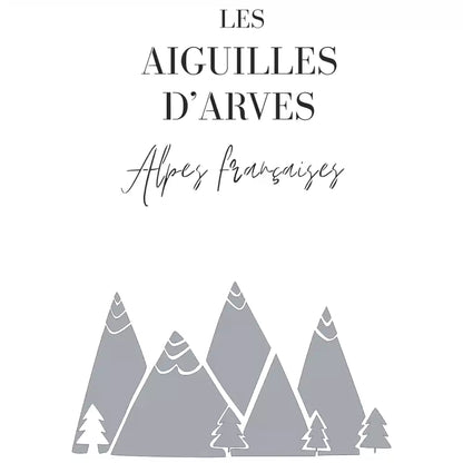 Pochoir déco Affiche Les Aiguilles d'Arves