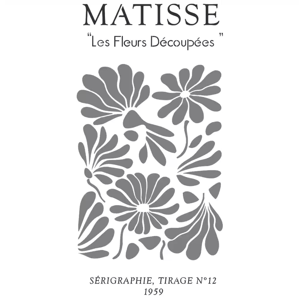 Pochoir déco Matisse les fleurs