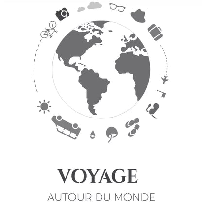 Pochoir déco Voyage autour du monde