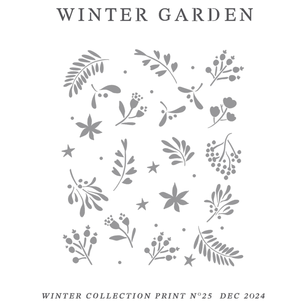 Pochoir déco Affiche Winter Garden