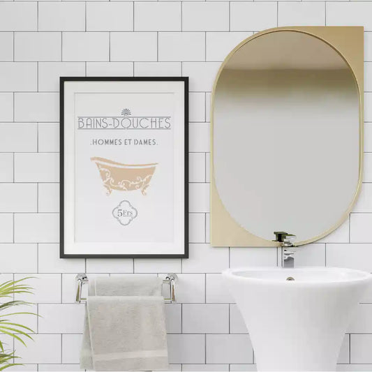 Pochoir déco Affiche Bains douches