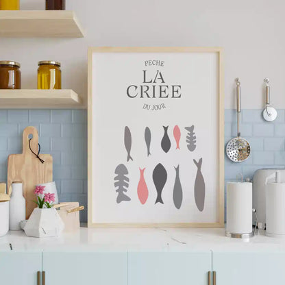 Pochoir déco Affiche La criée