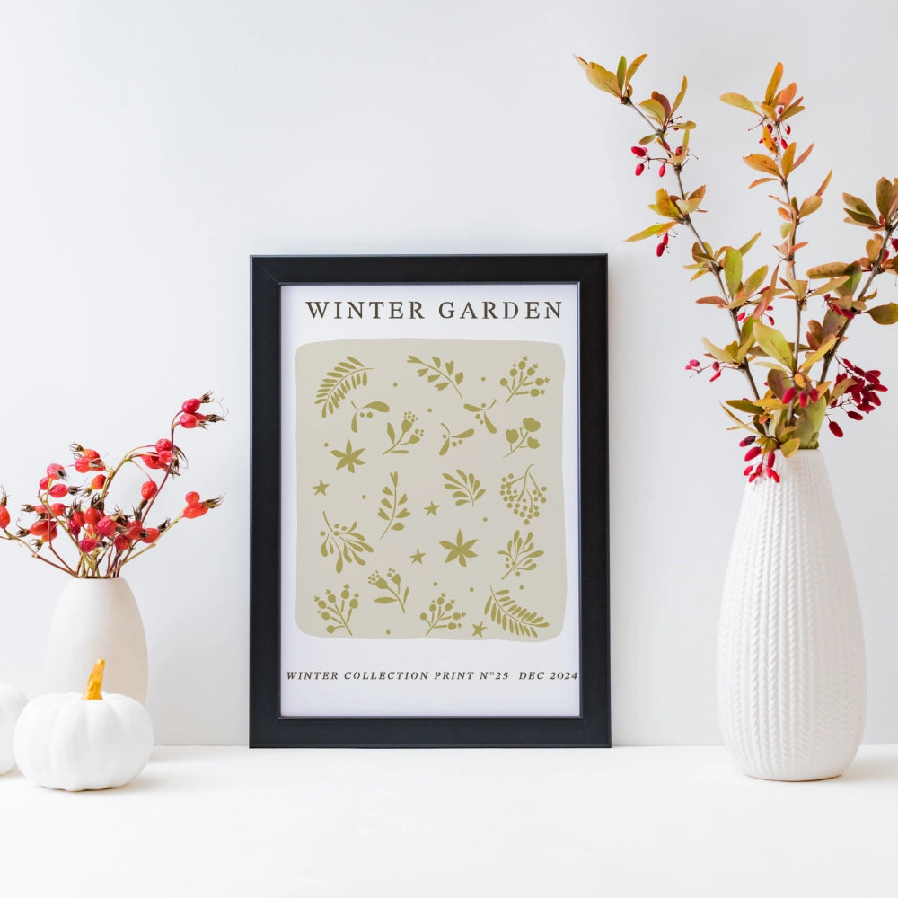 Pochoir déco Affiche Winter Garden