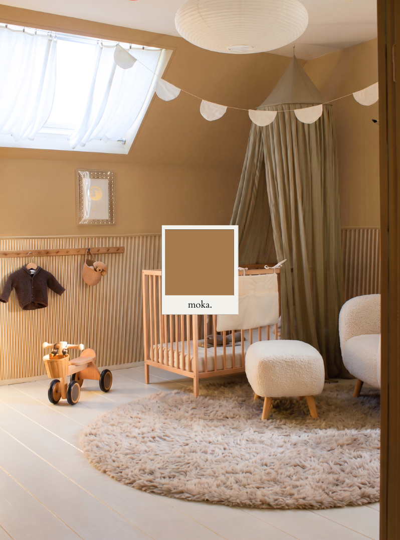 Inspiration chambre enfant couleur Moka