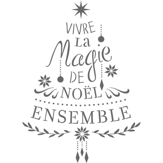 Pochoir à peindre Magie de Noël