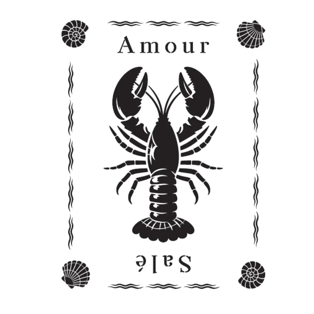 Pochoir à peindre Homard