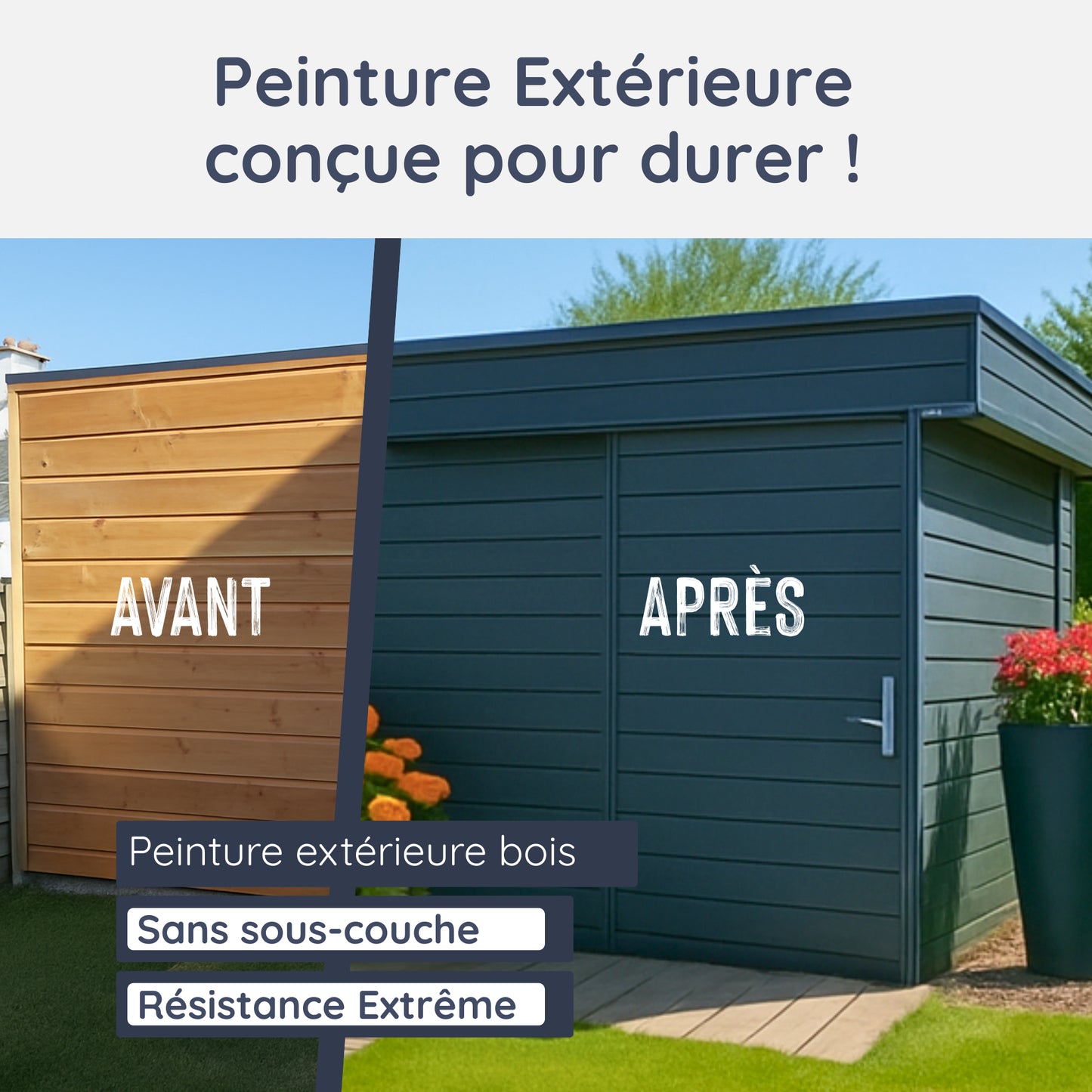 Peinture Extérieure Bleu Acier