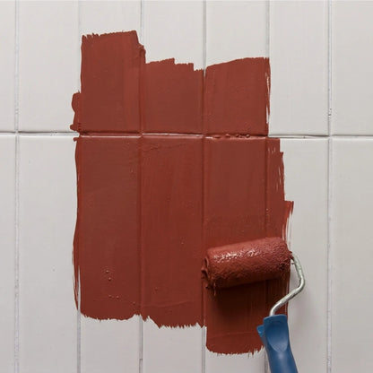 Peinture pour carrelage Éléonore Déco, couleur Antik rouge.