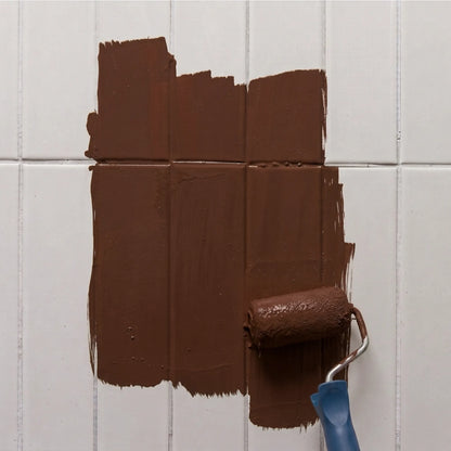Peinture pour carrelage Éléonore Déco, couleur Chocolat viennois.
