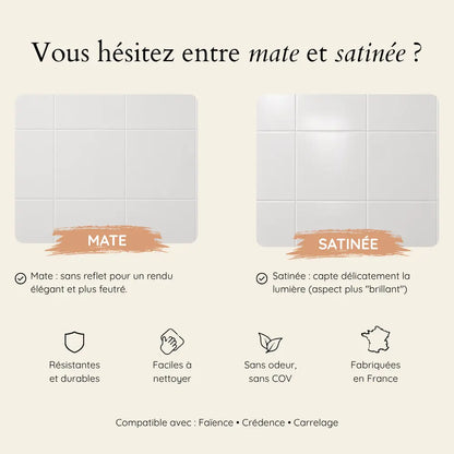 Comment choisir sa finition ? Peinture pour carrelage Éléonore Déco