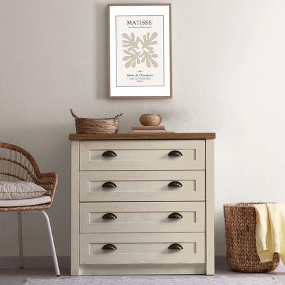 Commode relookée en couleur Lin – peinture Eléonore Déco.