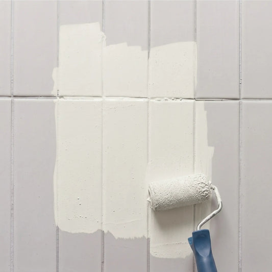 Peinture pour carrelage Éléonore Déco, couleur Craie.