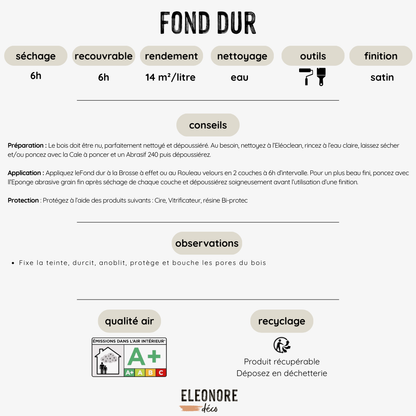 Sublimateur de bois brut Fond Dur