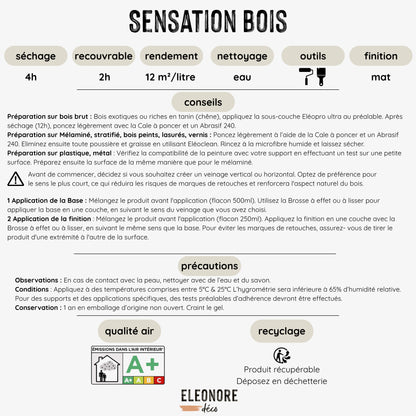 Peinture Sensation Bois Chêne naturel