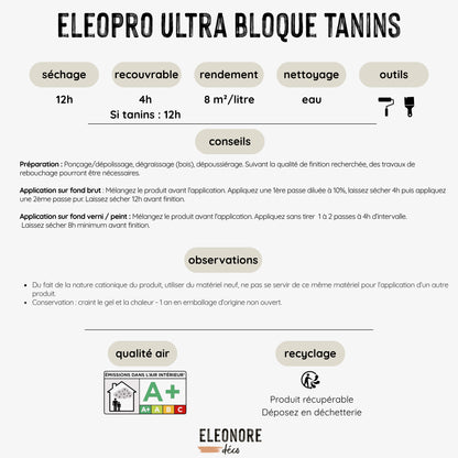Sous-couche bloque tanin Eleopro Ultra