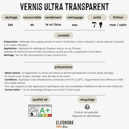 Vernis Vitrificateur Pro+ Mat ultra transparent