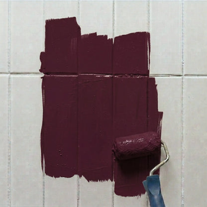 Peinture pour carrelage Éléonore Déco, couleur Goutte de merlot.