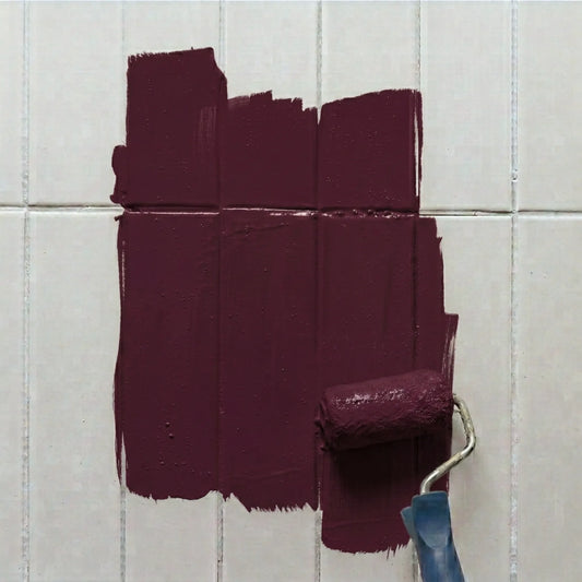 Peinture pour carrelage Éléonore Déco, couleur Goutte de merlot.