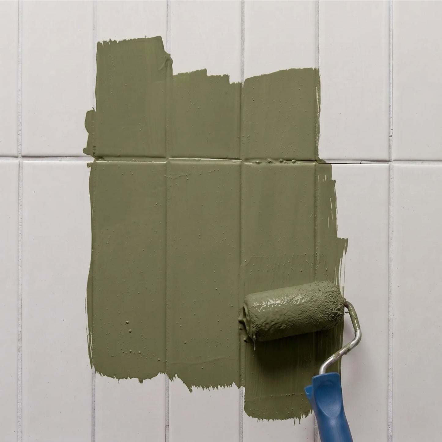 Peinture pour carrelage Éléonore Déco, couleur Kaki.
