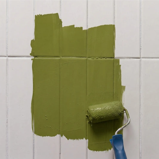 Peinture pour carrelage Éléonore Déco, couleur Matcha latte.