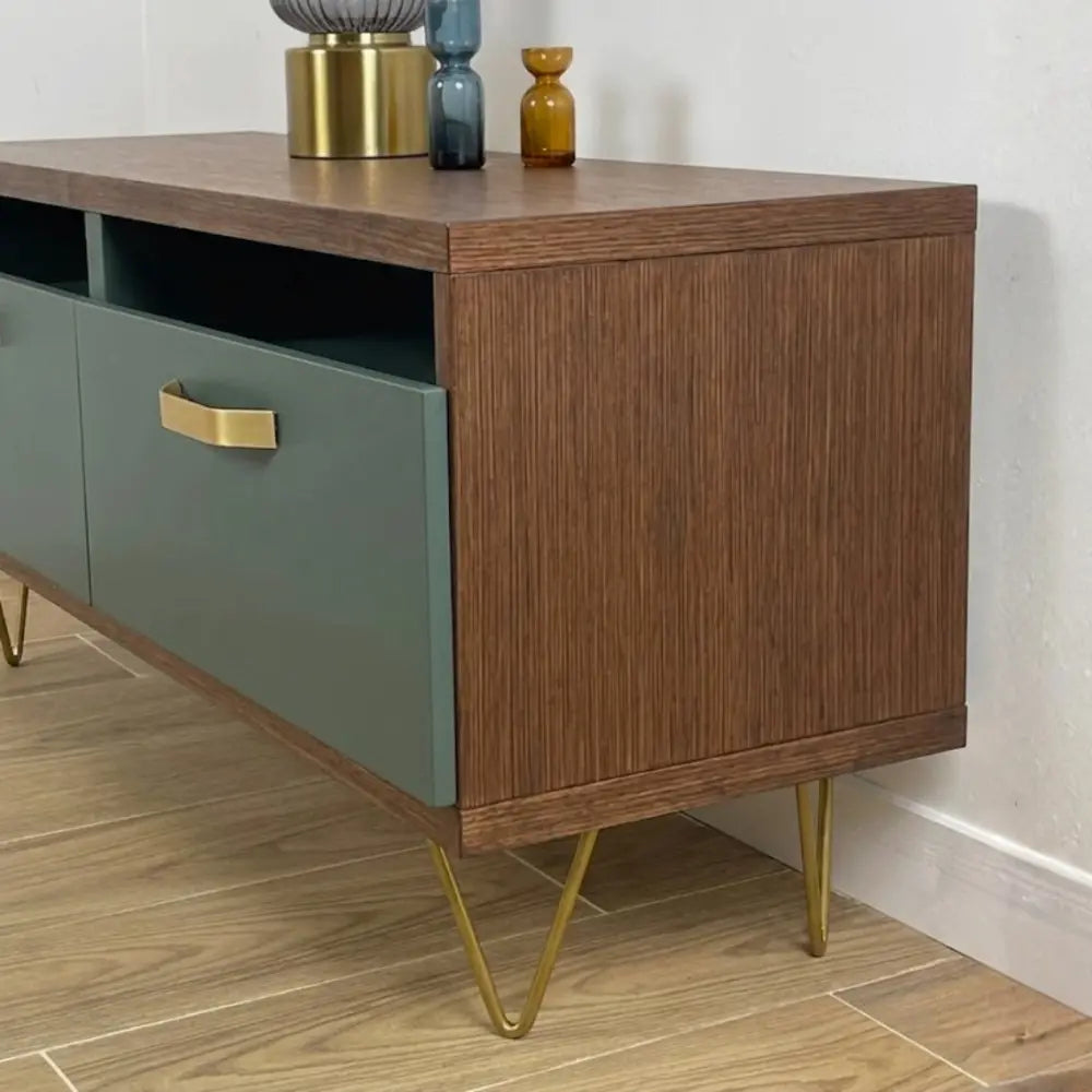 Meuble Ikea en mélaminé repeint avec peinture effet bois Sensation Bois Eléonore Déco couleur Noyer