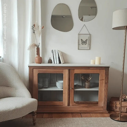 Buffet en bois protégé avec vernis ultra transparent Eléonore Déco.
