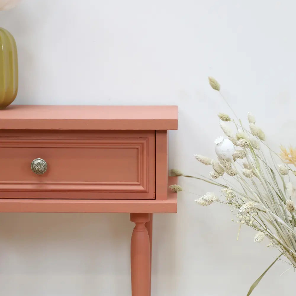 Meuble peint avec peinture meuble Eléonore Déco couleur rose Tuile croquante