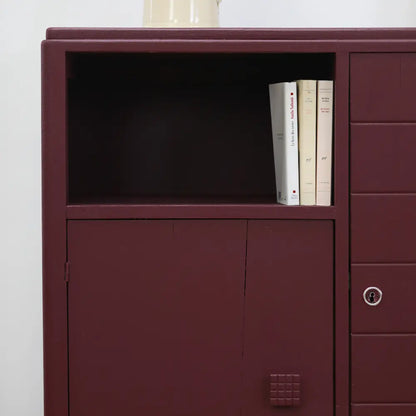 Meuble peint avec peinture meuble Eléonore Déco couleur rouge Goutte de merlot