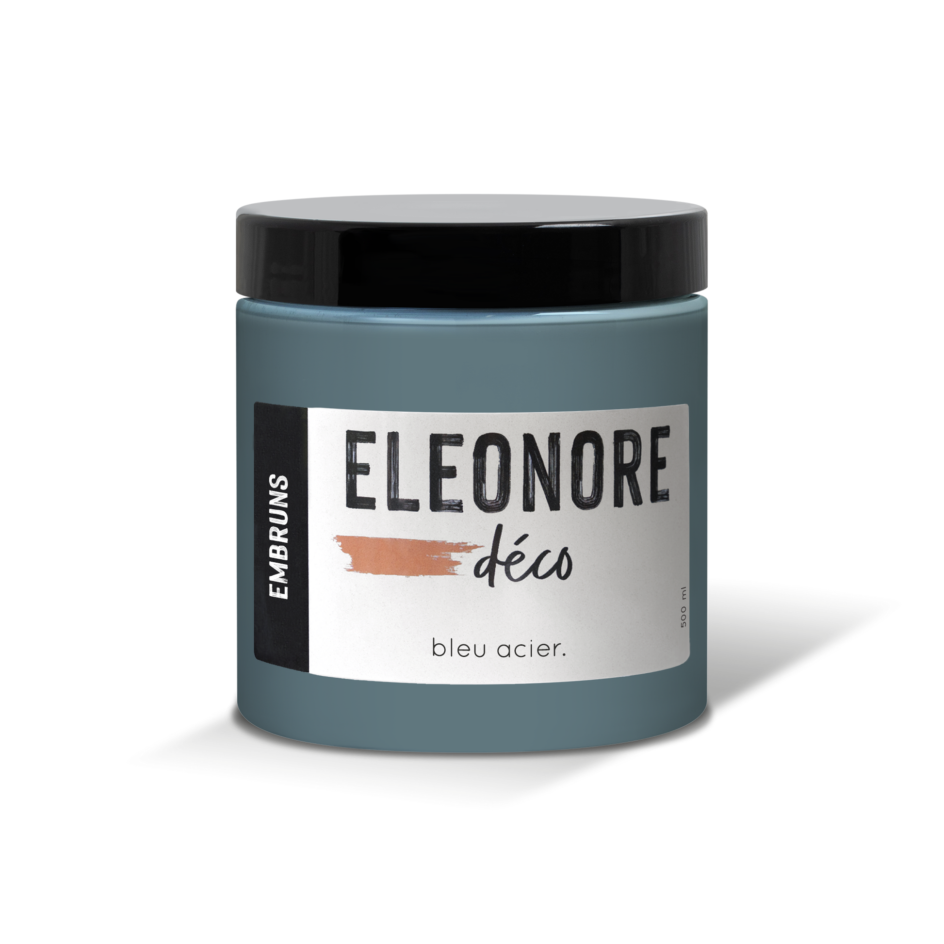 Peinture extérieure Embruns 500ml couleur Bleu acier – Eléonore Déco.